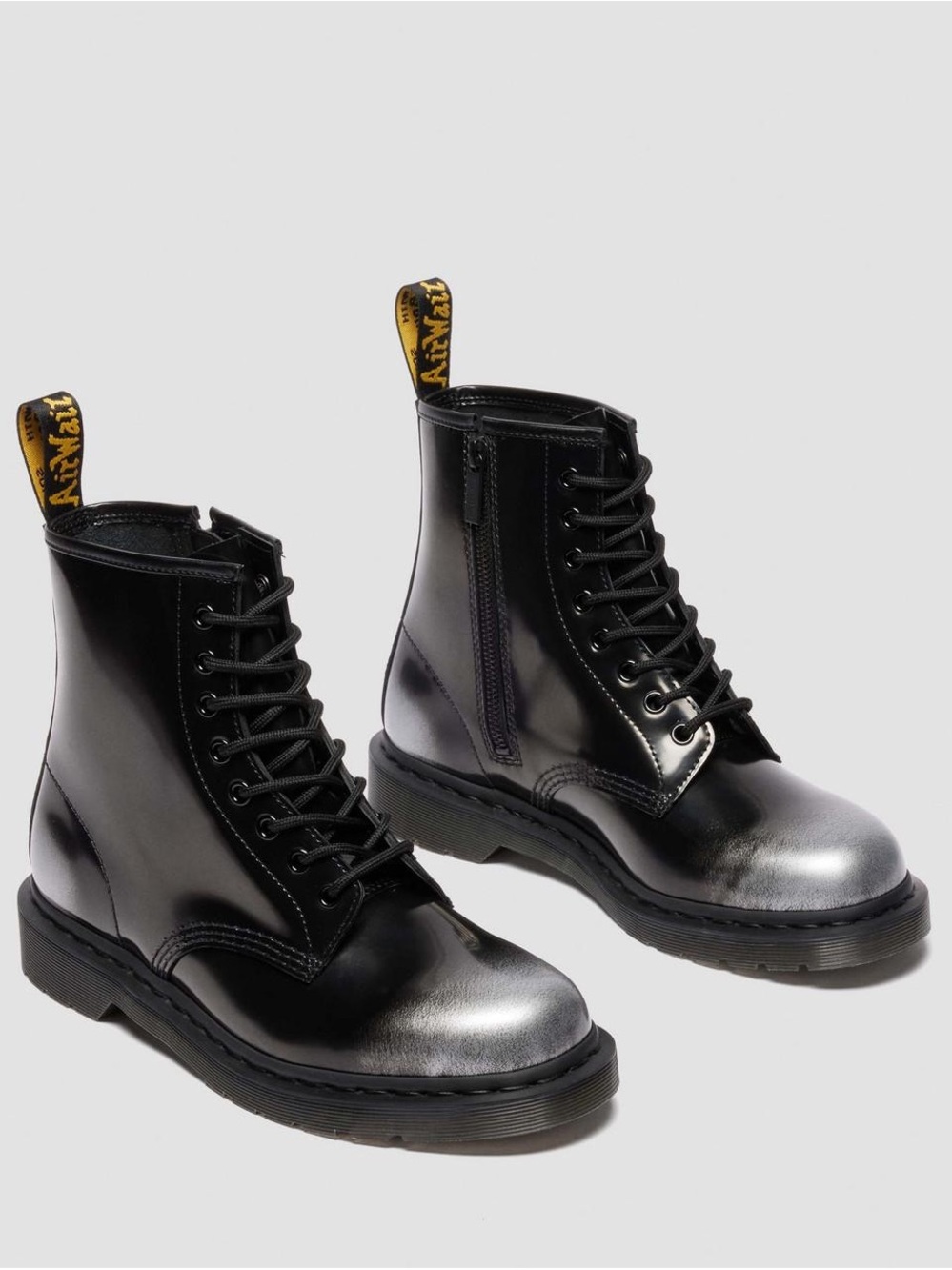 Dr. Martens 1460 ZIP ARCADIA RUB OFF LEATHER BOOTS - Picture 4 of 9
